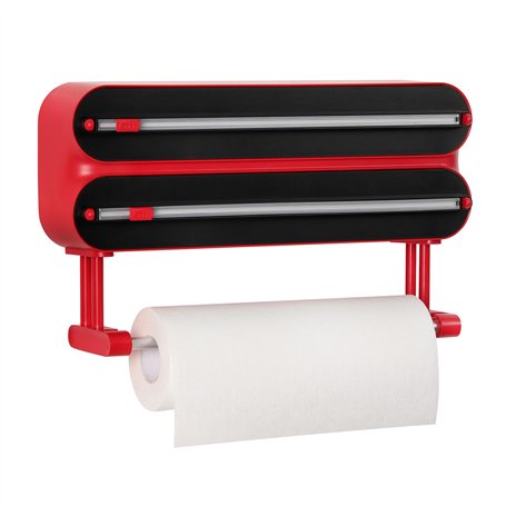 Quasziwa Distributeur Papier Aluminium et Film avec Port Essuie Tout Amovible - Fixation Magnétique