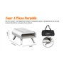 pieds pliable;four à pizza portable