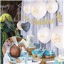12 Ballons Mon Baptême et Bannière Banderole Pailleté Papier Baby Shower Guirlande Bunting Banner DIY Décoration Suspendue Festo