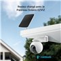 EZVIZ CB8 KIT 2K Caméra Surveillance WiFi Extérieure sans Fil, Solaire, Batterie 10400mAh, Suivi Intelligent, Détection de Perso