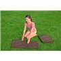 Tapis de sol effet bois pour piscine et spa, 12 pièces, 50 x 50 cm, 3m² de surface couverte