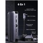 UGREEN Docking Station Compatible avec Steam Deck ROG Ally 2023 6 en 1 Dock USB C HDMI 4K 60Hz PD 100W Charge Rapide Multi Data