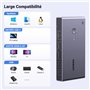 UGREEN KVM Switch HDMI2.0 Commutateur KVM DP 4K 60Hz 2 Entrées 2 Sories avec 3 Ports USB A USB C 3.0 5Gbps PD 100W pour MacBook