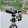 K&F Concept Jumelles Adultes 12 * 50 HD Noir avec Support pour Téléphone Portable et Support de Conversion en Trépied pour Extér