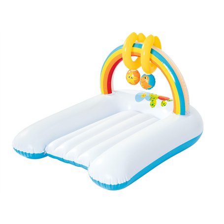 Bestway 52241 Table à langer gonflable Up In & Over- 81 x 63 x 46 cm avec arche à mobiles