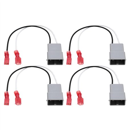 The Lord of the Tools 4 Adaptateurs de Lot de Haut-Parleur 12 V Câble à 2 Broches Compatible avec Honda Compatible avec Accord C