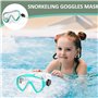 Masque de Plongée Enfant,Lunettes de Plongée Enfants Masque de Snorkeling Masque de Natation Enfants Snorkeling 180°View en HD V