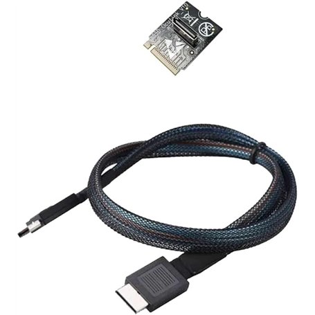 GPD Câble Oculink SFF-8611 avec adaptateur M.2/8612 compatible avec la connexion de carte graphique externe G1