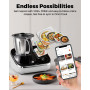 TOKIT Omni Cook Roboter Tout-en-un Cuisine Multifonction Robot Patissier 21 Modes de Cuisine Intégré 7 '' Ecran Tactil Guide de 