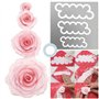 CHSYOO Set de 3 tailles gâteau roses cookie cutter