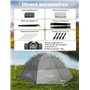 Gysrevi Tente de Camping 2-3 Personnes Tente dôme Facile à Installer Camping Tente Imperméable et Ventilée, pour Outdoor Camping