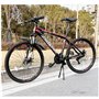 massway Béquille de vélo double - Hauteur réglable de 61 à 71 cm - Charge maximale : 30 kg - Pour vélo de ville, VTT et vélos de