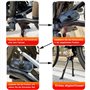 massway Béquille de vélo double - Hauteur réglable de 61 à 71 cm - Charge maximale : 30 kg - Pour vélo de ville, VTT et vélos de