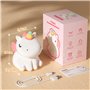 YISSVIC Veilleuse Bébé Enfant Rechargeable 7 Couleurs LED 3 Niveau Luminosité Veilleuse Licorne Filles Tactile Silicone Cadeau N