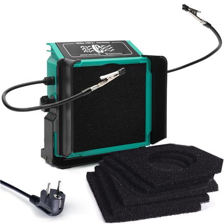 YIHUA 948DQ-I Ventilateur d'extraction de fumée de soudure Angle inclinable avec mains secourables 6 filtres de ventilateur supp