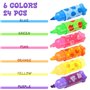 SULOLI 24pcs Surligneur Pastel Stylo Mini Fluo Surligneurs Feutres Coloriage Enfants Bonbon Surligneurs pour Maison Scolaire