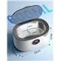 Nettoyeur Ultrasons 600ML, Nettoyeur Ultrasons Lunettes 50000Hz Nettoyant Bijoux Argent avec 5 Réglages de Temps, pour Bijoux, M