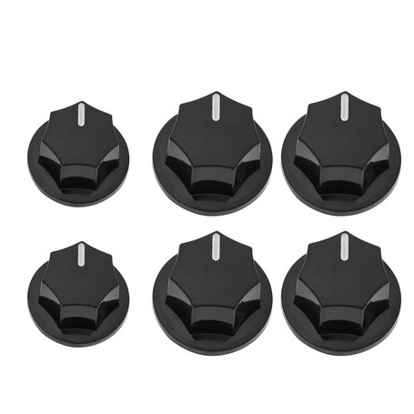 Be In Your Mind 6pcs Boutons Concentriques pour Jazz Bass Compatible avec Alpha Pots Compatible avec Ibanez/ESP Compatible avec