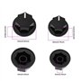 Be In Your Mind 6pcs Boutons Concentriques pour Jazz Bass Compatible avec Alpha Pots Compatible avec Ibanez/ESP Compatible avec