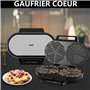 10 Gaufres Classiques En Forme De Cœur Avec Revêtement Antiadhésif
