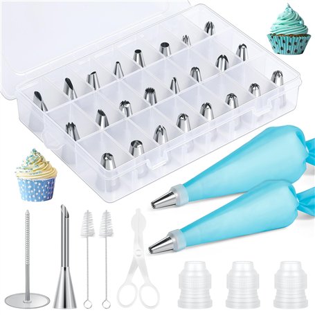 AiQInu Poche a douille patisserie 34 pcs