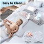 Romon Tapis à Langer Bébé –Matelas à langer portable et imperméable, Matériau Imperméable et Tapis Amovible – Idéal pour Voyage