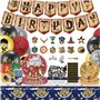 Party Kit de fête d'anniversaire Harry Potter: Harry Vaisselle fête Anniversaire - Wizard Party Tableware Set - 16 Invités Magic