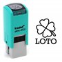 Tampon fidélité trèfle Loto | Chance | Cachet encreur | 11mm | Carte de fidélité | lucky lotto stamp
