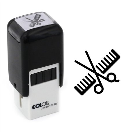 Tampon fidélité pour coiffeur et coiffeuse | 11mm | Cachet encreur |Carte de fidélité salon de coiffure | Hairdresser ink stamp