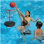 Panier de Basket-Ball de Piscine, Panier de Basket-Ball de Piscine Portable en Métal Flottant en Plastique de 35 Cm de Hauteur,