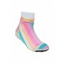 Duukies Chaussettes de bain à rayures pastel pour fille - Chaussettes de plage - Protection UV - Couleur : jaune - Chaussettes :
