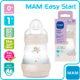 MAM Lot de 3 biberons anti-coliques de 160 ml et 260 ml avec tétine taille 1 dès la naissance