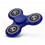 Fidget Spinner Ensemble de 4 jouets à main fidgetspinner avec roulements à billes haute performance toupie anti-stress en bleu, 