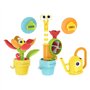 40218 - YOOKIDOO Jardin Éphémère – Jouet Bain bébé sur Le thème du Jardin- Jeu Bain et Douche - Arrosoir, Escargot, Fleurs - Cad