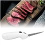 Couteau électrique pour Découper la Viande, la Volaille, Le Pain, Couteau électrique sans Fil Easy Slice, 2 Lames Dentelées en A