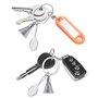 EQLEF Badminton Keyring, Creative Metal 3D Badminton Keychain Sport Keyring Ball Keyring 2 Pcs