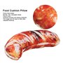 Raguso Oreiller en Peluche de Nourriture de Simulation, Oreiller de Coussin de Nourriture de support arrière drôle pour Le lit d