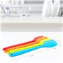 Joeji's Kicthen Spatule en Silicone Lot de 4 Ustensiles de Pâtisserie Colorés Orange Bleu Vert Rouge Antidérapant Anti-Rayures S