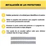 Protecteur pour raquette de padel transparent denté Lot de 2 unités dentées + autocollant de padel - Protecteur de raquette de p