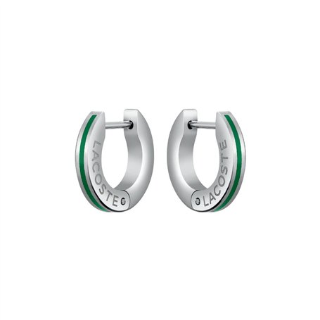 Lacoste Boucles d'Oreilles Hinge pour Homme Collection LACOSTE BASELINE en Acier Inoxidable - 2040087