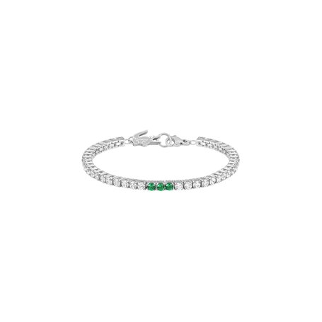 Lacoste Bracelet en Chaîne pour Femme Collection DUCHESS avec Cristaux - 2040278