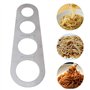 YOUNAFEN Doseur à spaghetti à 4 trous en acier inoxydable - Règle de cuisine - Outil de mesure sans ruban - Outil de mesure pour