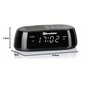 Roadstar CLR-2477 Radio-Réveil Numérique FM, Port USB à Chargement Rapide, 2 Alarmes, Grand Écran LCD, Fonction Snooze, Minuteri