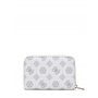 GUESS Laurel Zip Around Wallet M White Logo