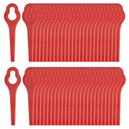 Lot de 50 lames en plastique PA6 compatibles avec les coupe-bordures Ferrex