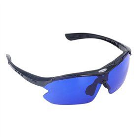 Lunettes de Recherche de Balle de Golf Lunettes de Golf Lentille Bleue Stockage Facile PC pour Parcours de Golf