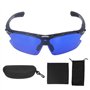 Lunettes de Recherche de Balle de Golf Lunettes de Golf Lentille Bleue Stockage Facile PC pour Parcours de Golf