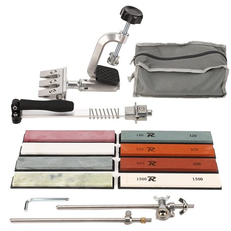 Jeanoko Affûteur de Couteaux Professionnel avec 10 Pierres à Aiguiser