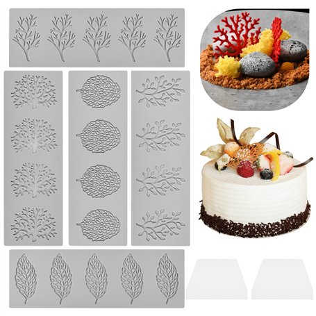 5 Pièce Moule en Dentelle En Silicone