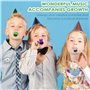 Baxcdyswe 6 Pièces Kazoo Instrument, Kazoo Enfant avec 12 Membranes, Kazoo Métal, Kazoo Jeu Blind Test en 6 Couleurs pour Cadeau